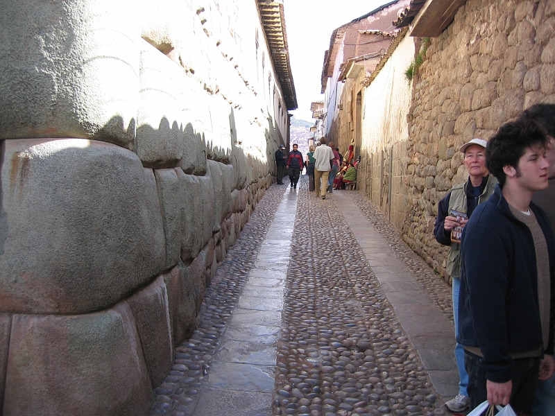 0806120018.JPG - Day 6, Thursday, June 12. Ancient stone walls remain throughout the city of Cuzco.
